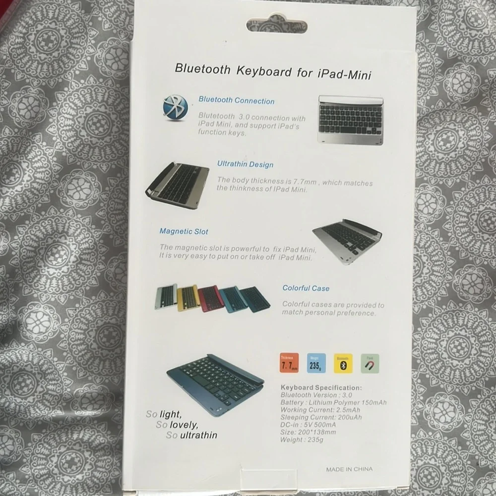 Bluetooth keyboard for iPad mini‎